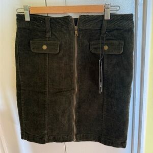 Corduroy dark green skirt BRAND NEW